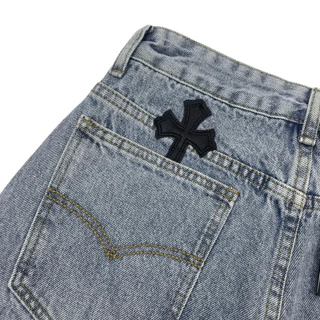 Unbranded Shorts Denim with Cross Appliqués product detail image 16