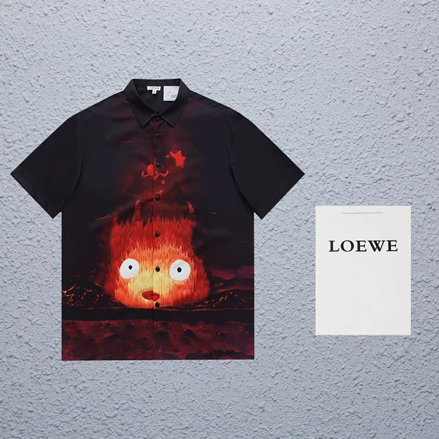Loewe Shirts Short-Sleeve Graphic Button-Up Shirt product detail image 28