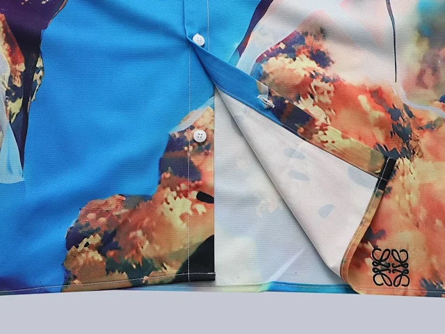 Loewe Shirts Short-Sleeve Graphic Button-Up Shirt product detail image 25