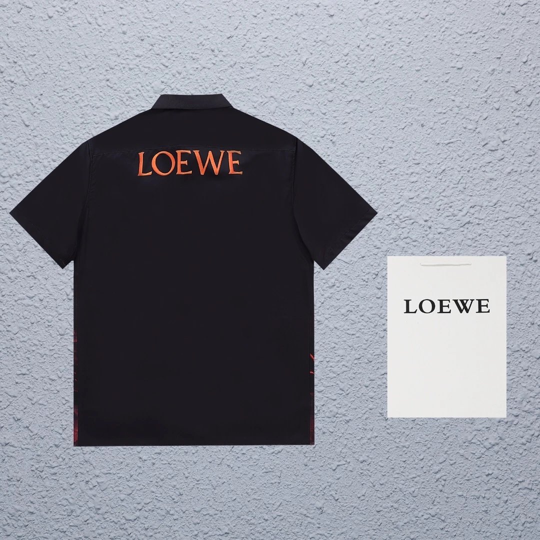 Loewe x Studio Ghibli Calcifer Print Short-Sleeve Shirt Black - 30
