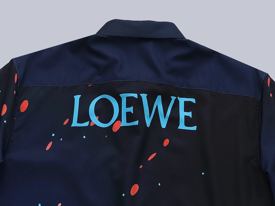 Loewe x Studio Ghibli Calcifer Print Short-Sleeve Shirt Black - 46