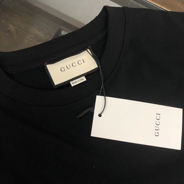 Gucci T-Shirts Logo-print crew-neck product detail image 43