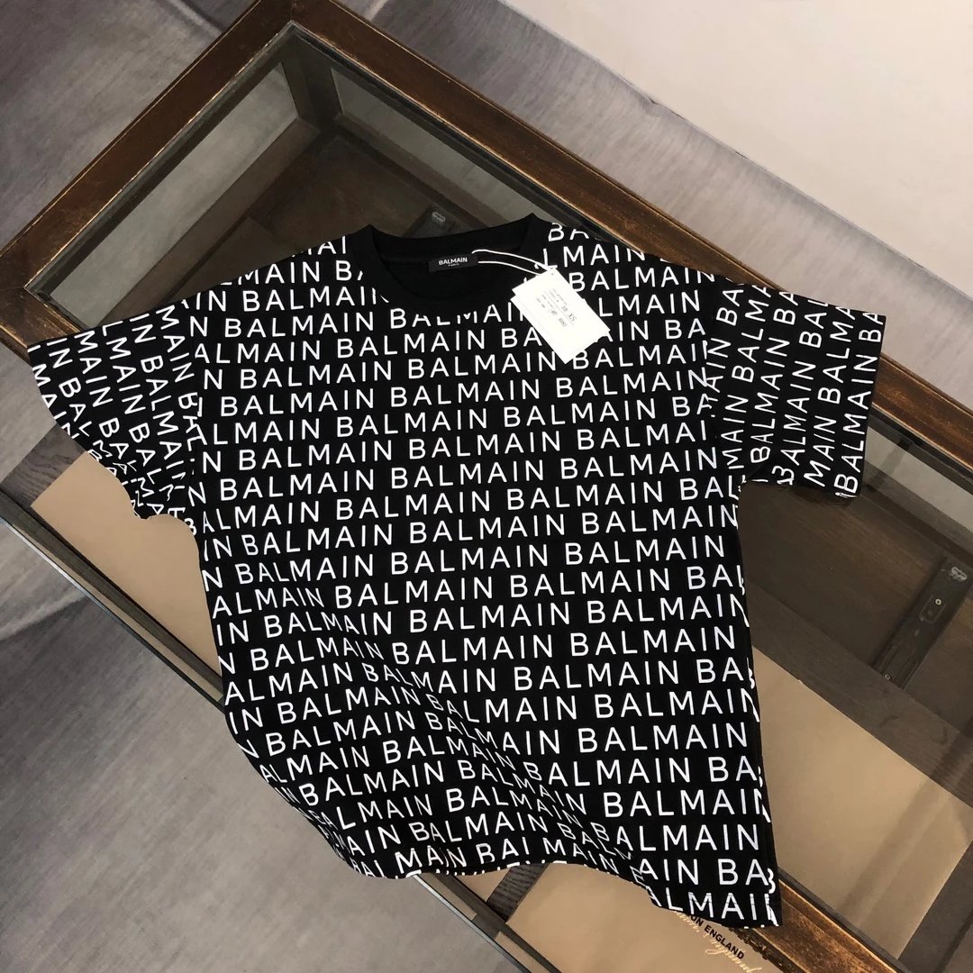 Balmain Logo-Embroidered Black T-Shirt - 45