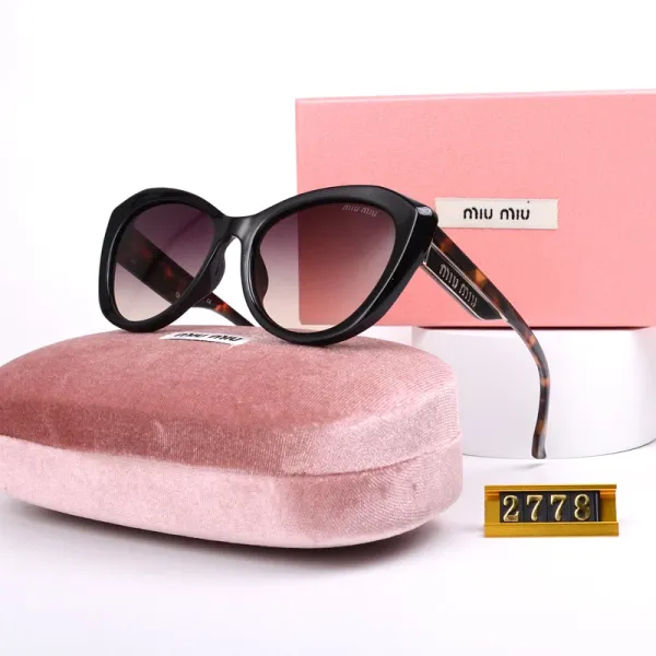 Miu Miu Oversized Cat-Eye Red Sunglasses - 32