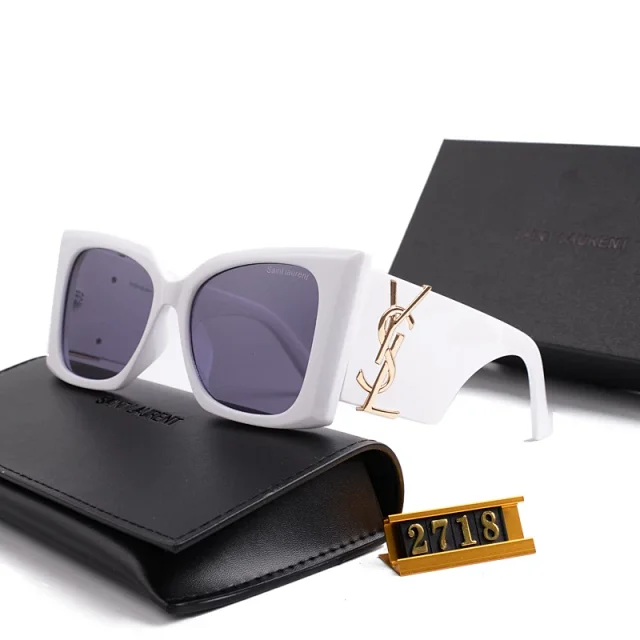 Saint Laurent Eyewear Cat-Eye Sunglasses with YSL Logo Temples product detail image 15