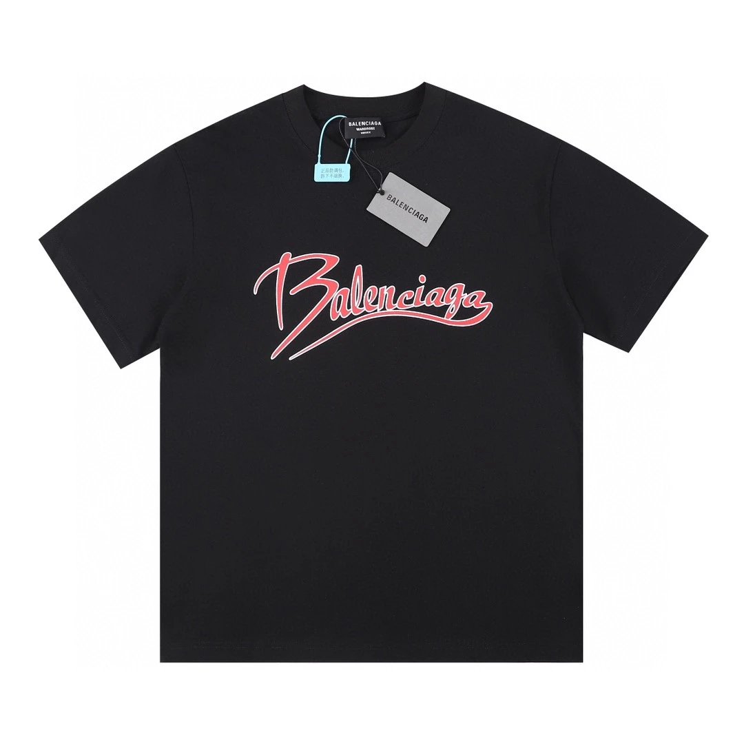Balenciaga x Supreme Logo Print White T-Shirt - 37