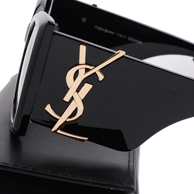 Saint Laurent Eyewear Cat-Eye Sunglasses with YSL Logo Temples product detail image 14