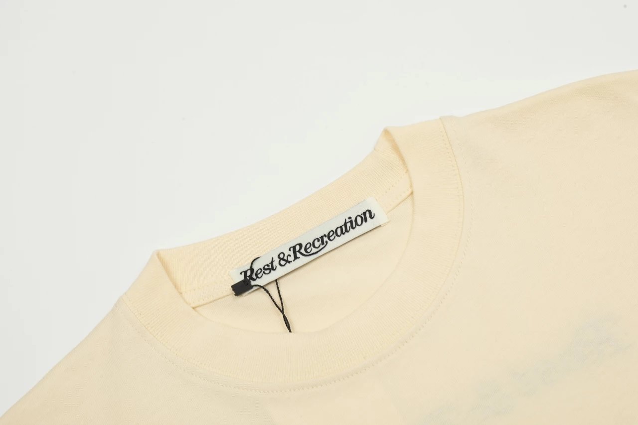 Rest & Recreation Logo Embroidered Pink T-Shirt - 22