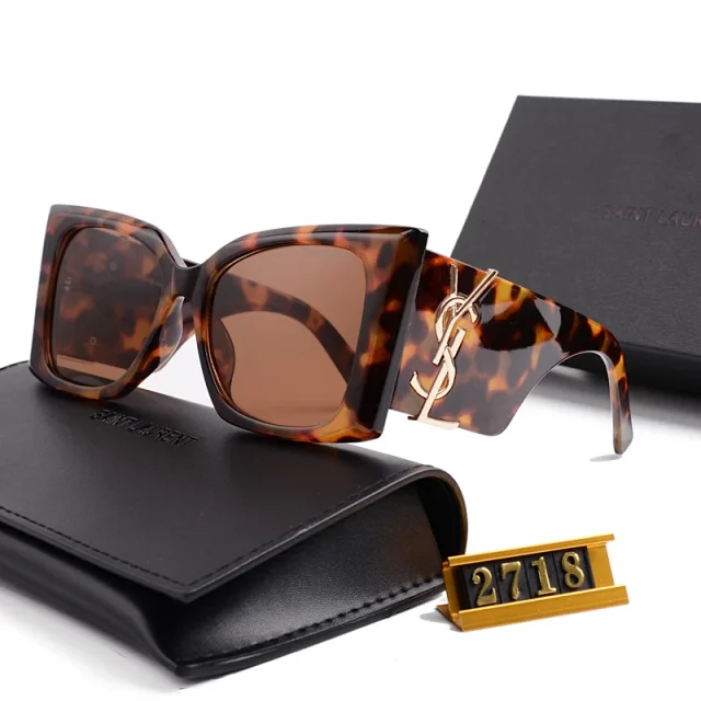Saint Laurent Eyewear Cat-Eye Sunglasses with YSL Logo Temples product detail image 16