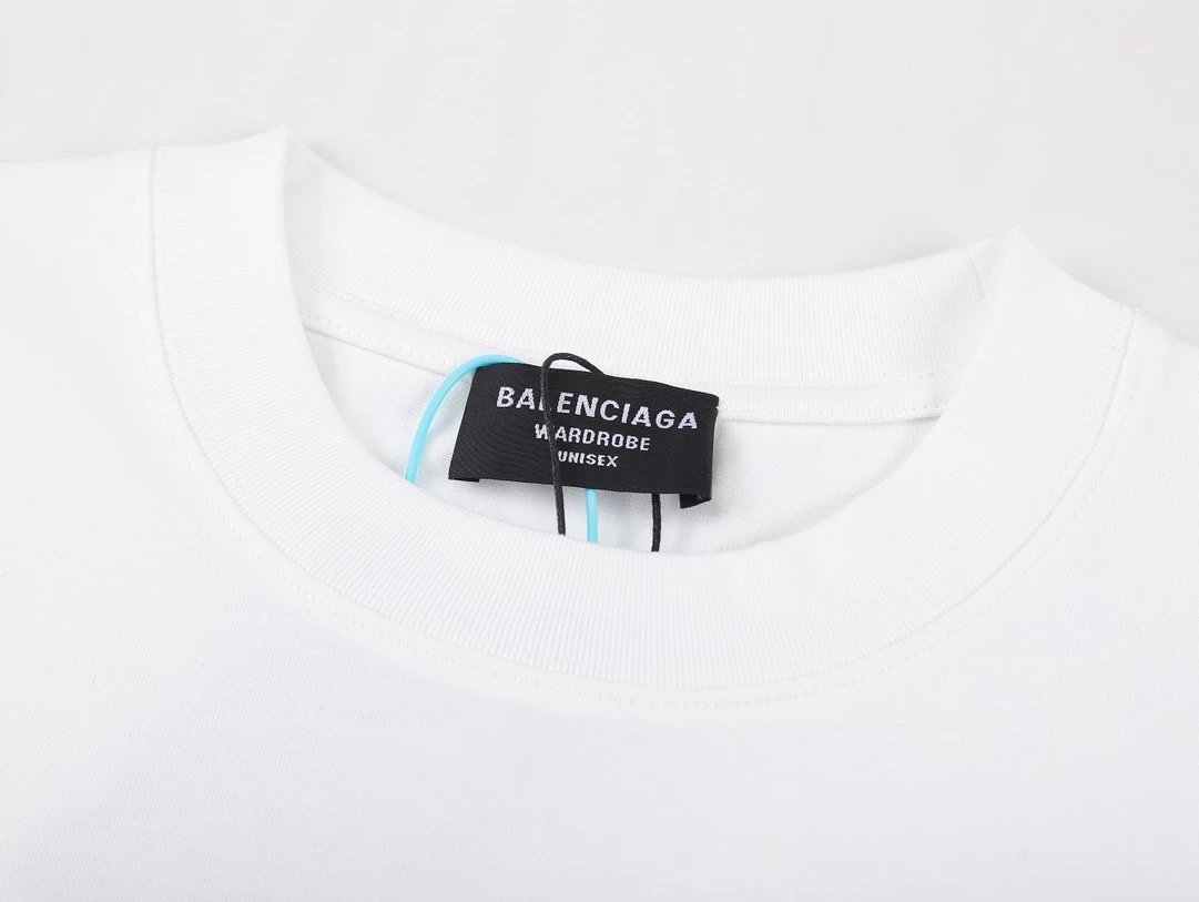 Balenciaga x Supreme Logo Print White T-Shirt - 43