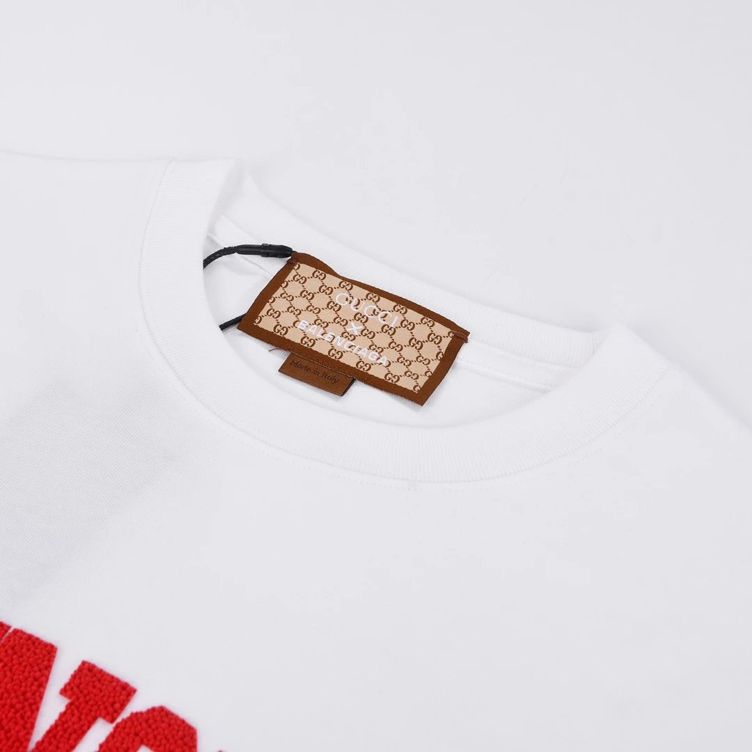 Balenciaga x Supreme Logo Print White T-Shirt - 20