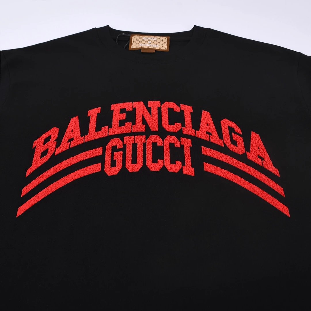 Balenciaga x Supreme Logo Print White T-Shirt - 30