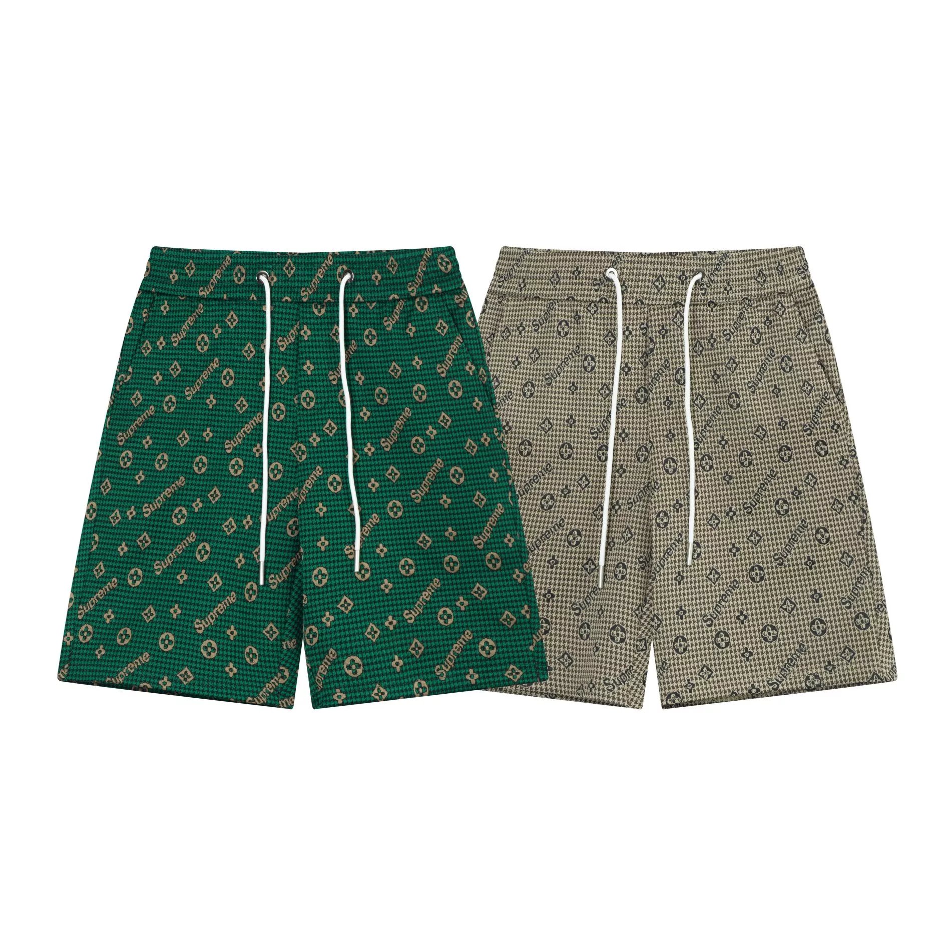 Off-White Floral Print Drawstring Shorts Multicolor - 52