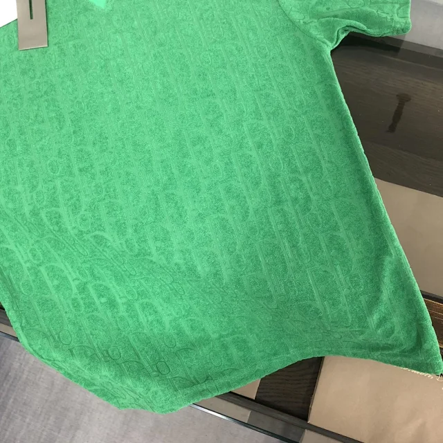 Dior T-Shirts Oblique-pattern crew-neck product detail image 38