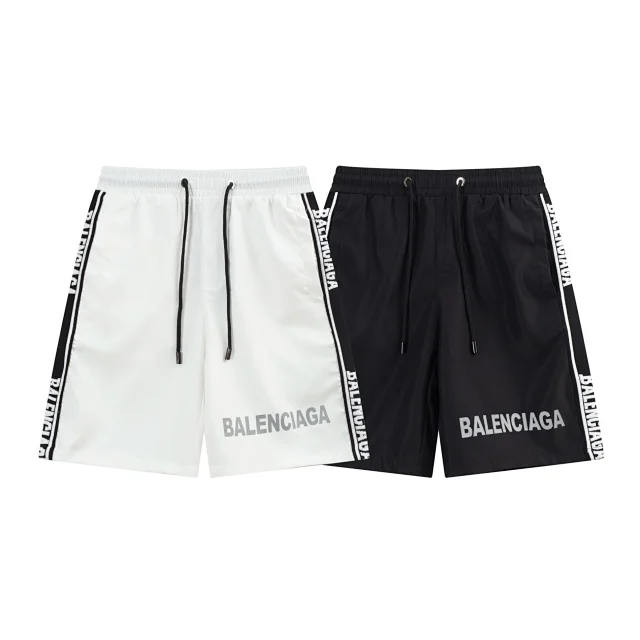Balenciaga Shorts Logo-print drawstring product detail image 61