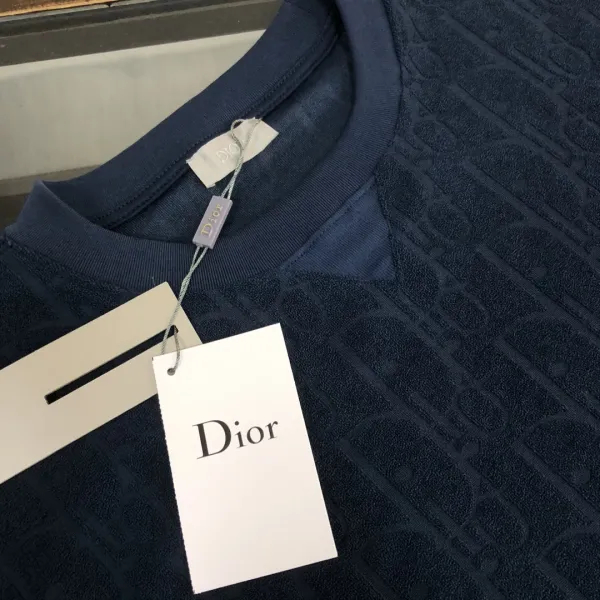 Dior CD Diamond Logo Turquoise T-Shirt - 12