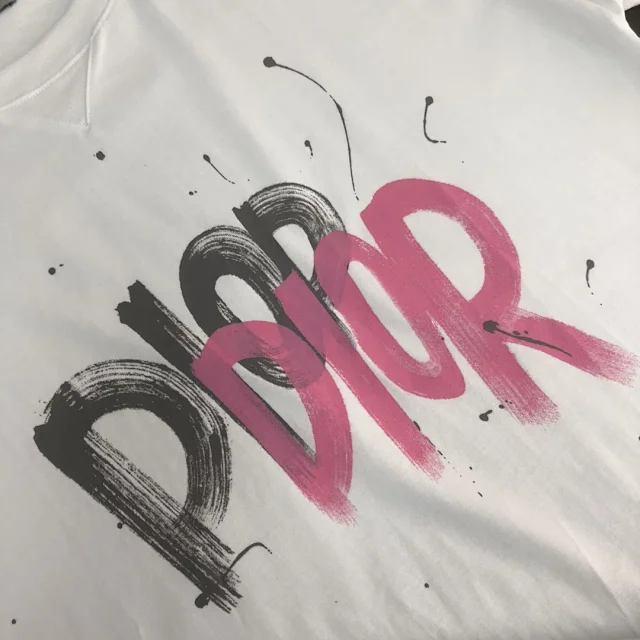 Dior T-Shirts Oblique-pattern crew-neck product detail image 53
