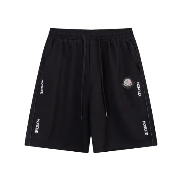 Moncler Logo-Embroidered Zip-Pocket Shorts Black - 20