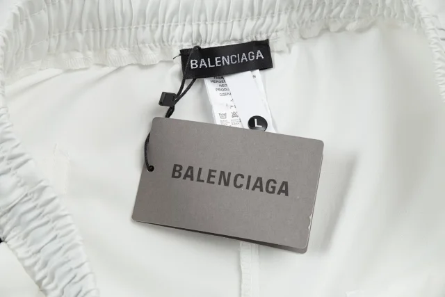 Balenciaga Shorts Logo-print drawstring product detail image 60