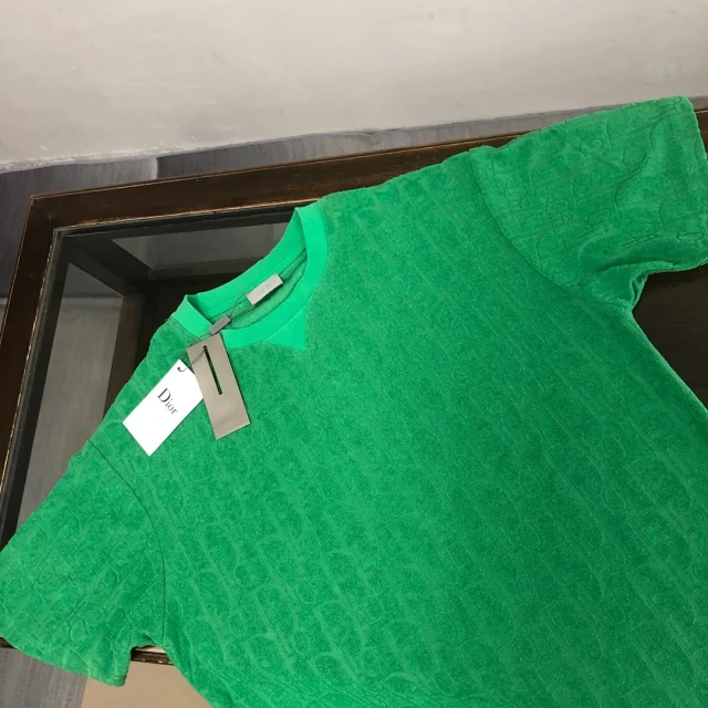Dior T-Shirts Oblique-pattern crew-neck product detail image 34