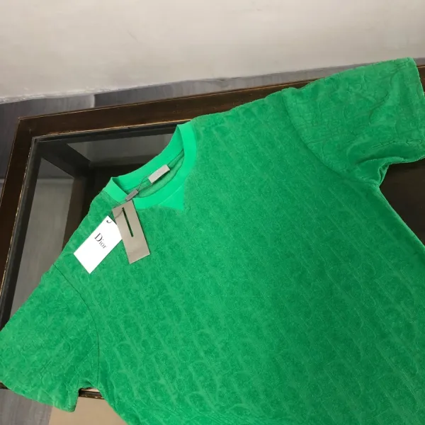 Dior CD Diamond Logo Turquoise T-Shirt - 35