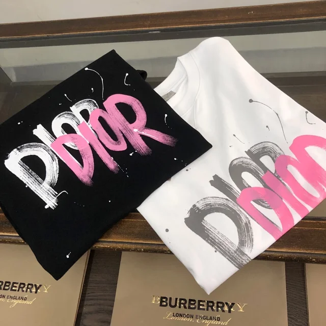 Dior T-Shirts Oblique-pattern crew-neck product detail image 61