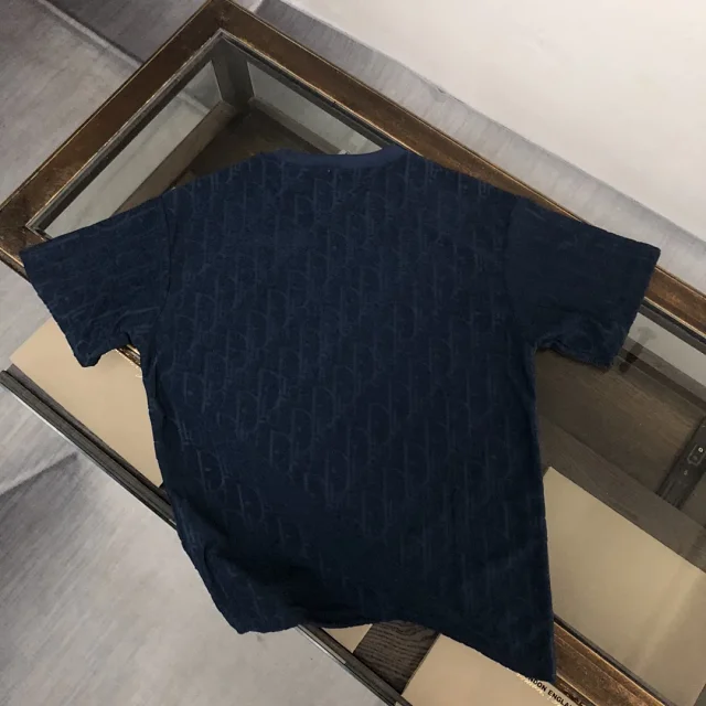 Dior T-Shirts Oblique-pattern crew-neck product detail image 16