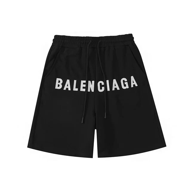 Balenciaga Shorts Logo-print drawstring product detail image 46