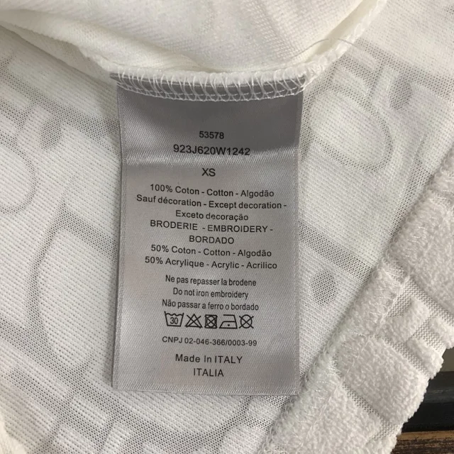 Dior T-Shirts Oblique-pattern crew-neck product detail image 31