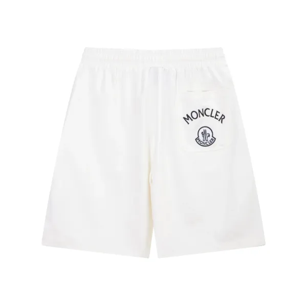Moncler Logo-Embroidered Zip-Pocket Shorts Black - 38