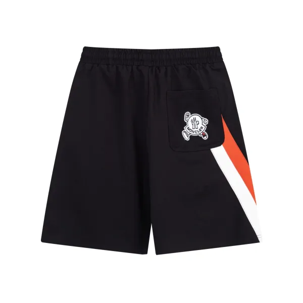 Moncler Logo-Embroidered Zip-Pocket Shorts Black - 12