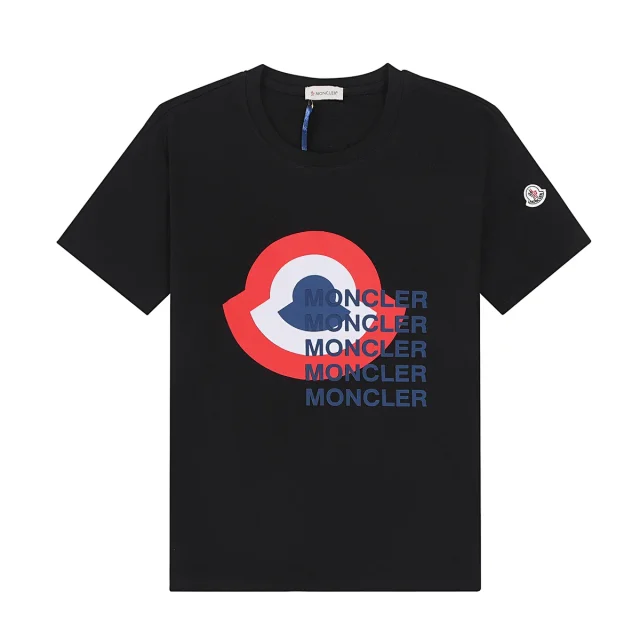 Moncler T-Shirts Short-Sleeve Logo-Print T-Shirt product detail image 2