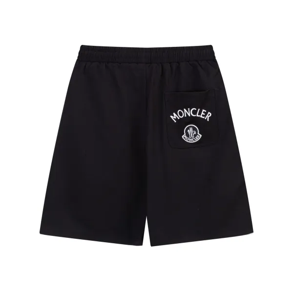 Moncler Logo-Embroidered Zip-Pocket Shorts Black - 21