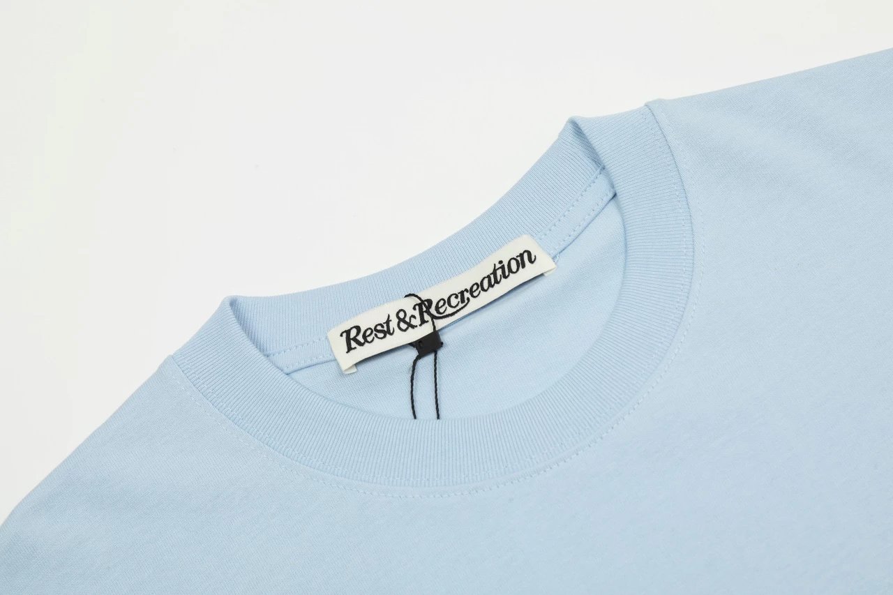 Rest & Recreation Logo Embroidered Pink T-Shirt - 40