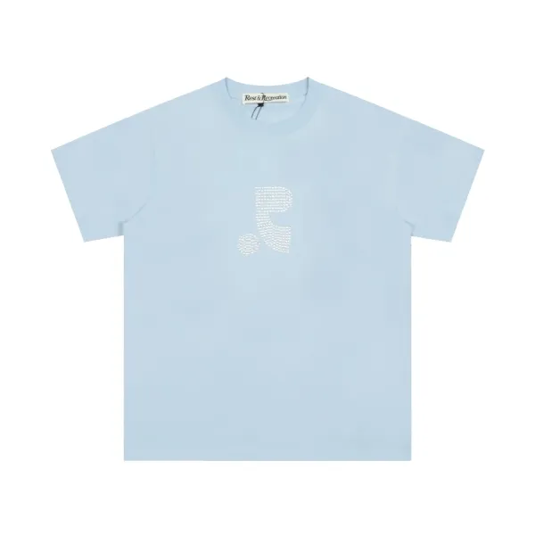 Rest & Recreation Logo Embroidered Pink T-Shirt - 38