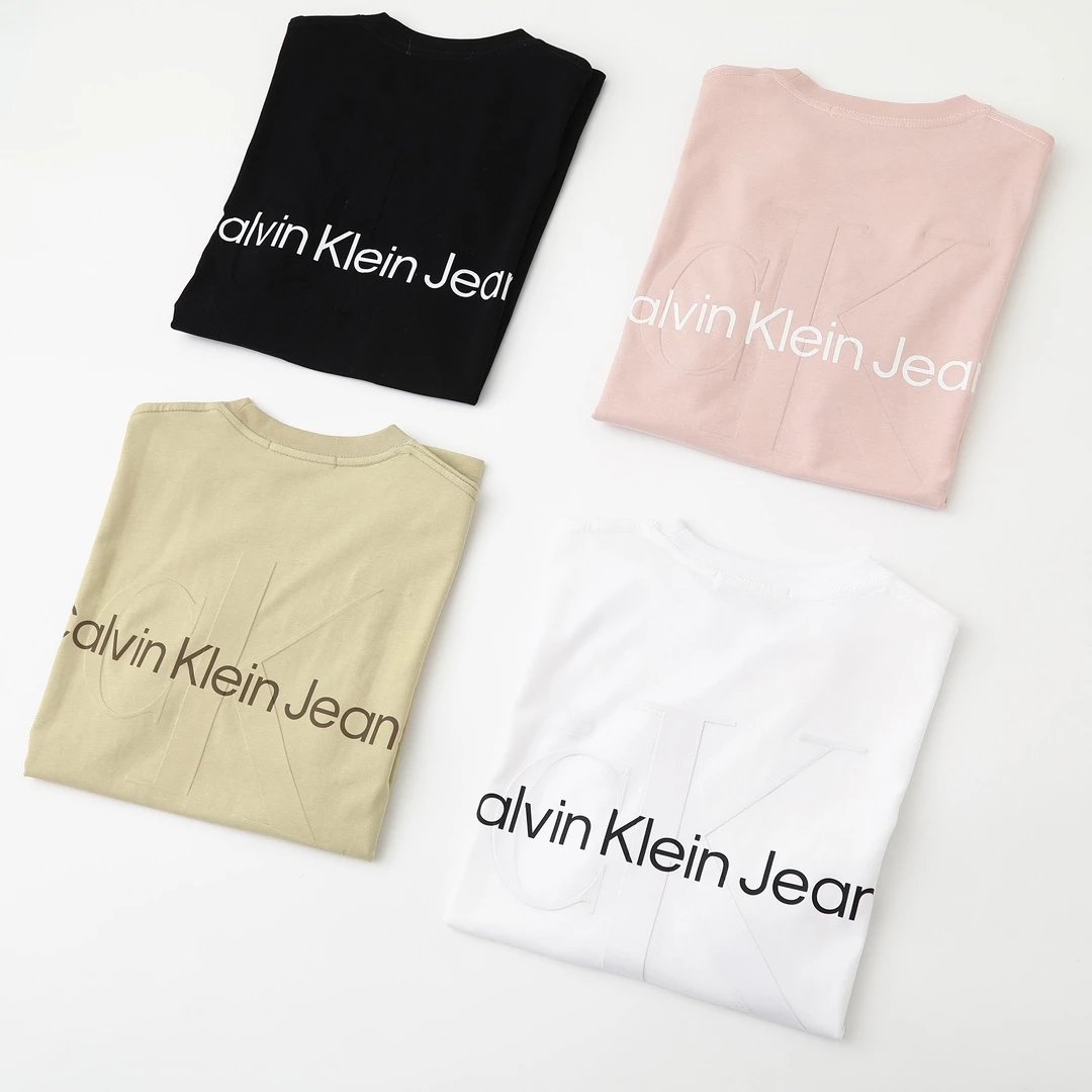 Calvin Klein Jeans Monogram Logo White T-Shirt - 26