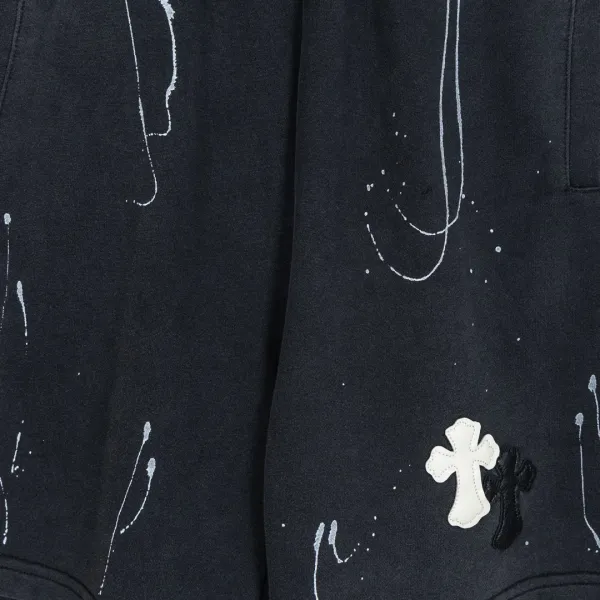 Chrome Hearts x Unknown Brand Cross-Embellished Black Shorts - 17
