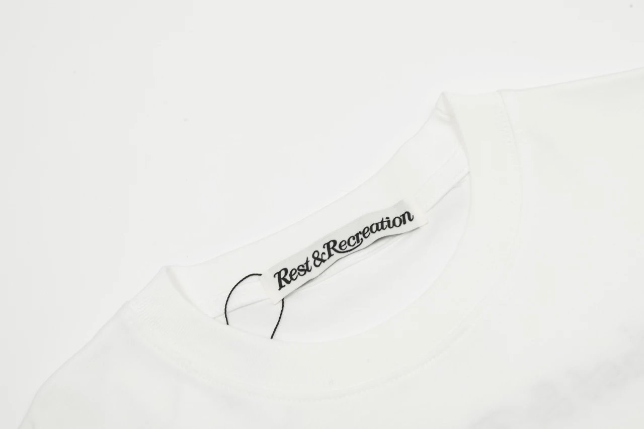 Rest & Recreation Logo Embroidered Pink T-Shirt - 31