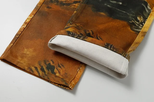 Louis Vuitton Matching Sets Printed Denim Jacket and Jeans Set product detail image 11