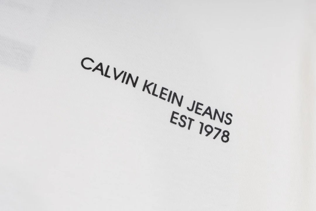 Calvin Klein Jeans Monogram Logo White T-Shirt - 75