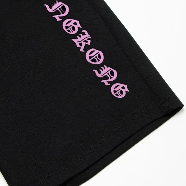 Chrome Hearts x Unknown Brand Cross-Embellished Black Shorts - 28