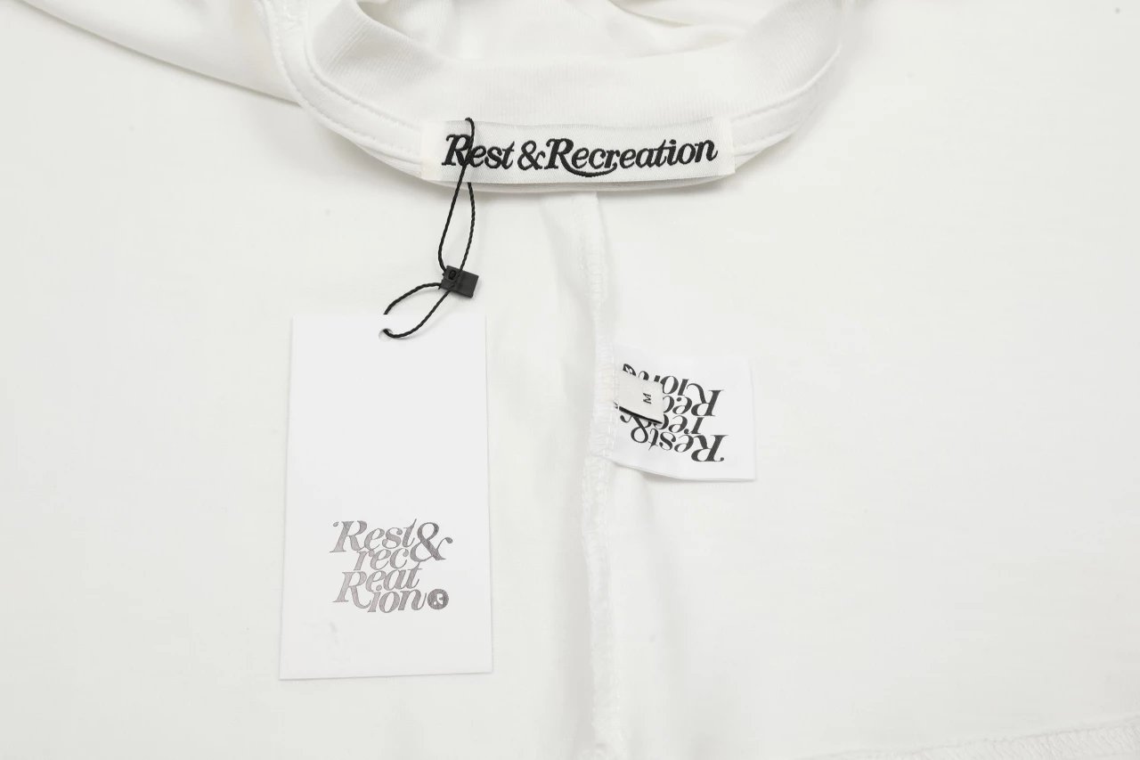 Rest & Recreation Logo Embroidered Pink T-Shirt - 37