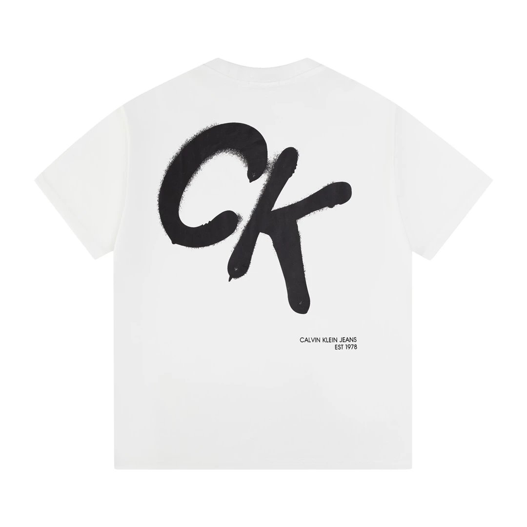 Calvin Klein Jeans Monogram Logo White T-Shirt - 59