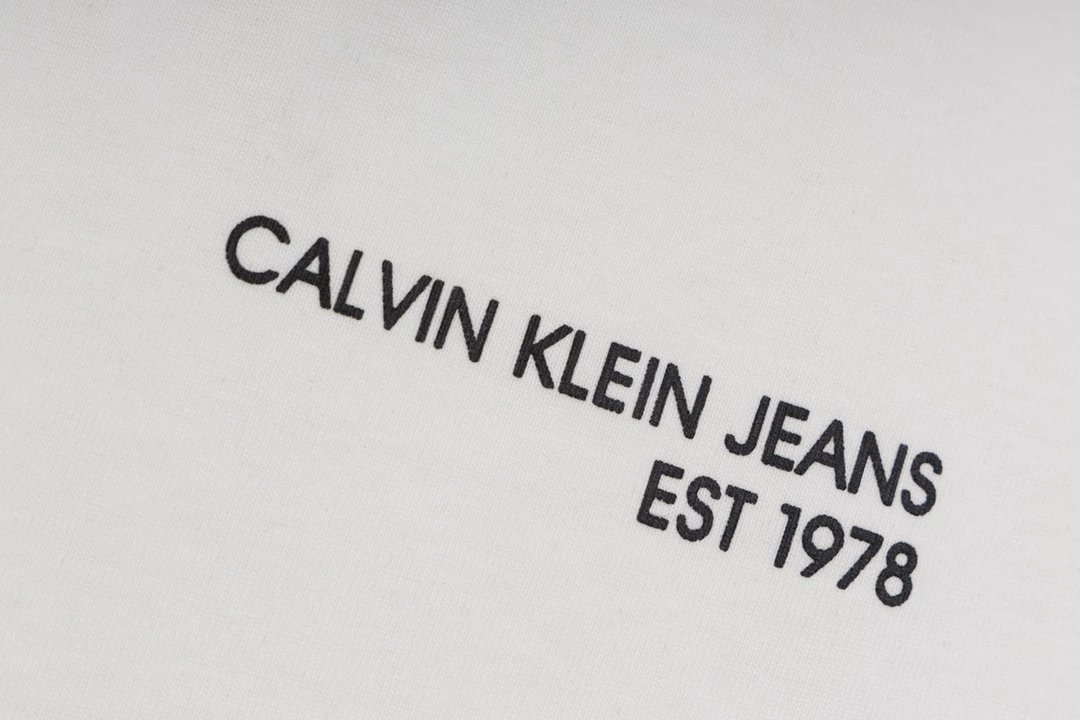 Calvin Klein Jeans Monogram Logo White T-Shirt - 70