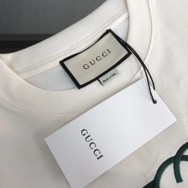 Gucci T-Shirts Logo-print crew-neck product detail image 22