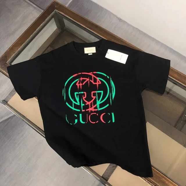 Gucci T-Shirts Logo-print crew-neck product detail image 59