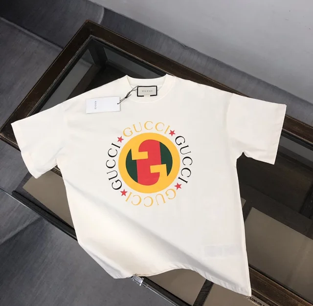 Gucci T-Shirts Logo-print crew-neck product detail image 48