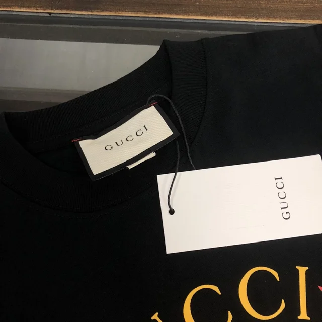 Gucci T-Shirts Logo-print crew-neck product detail image 52