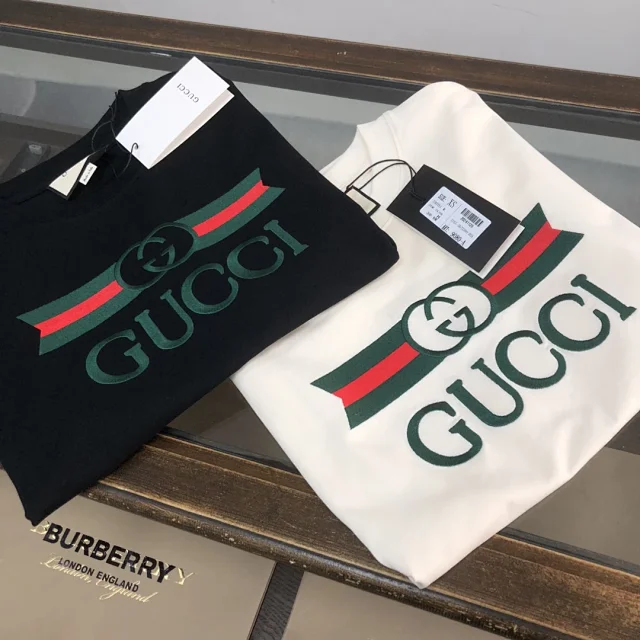 Gucci T-Shirts Logo-print crew-neck product detail image 19