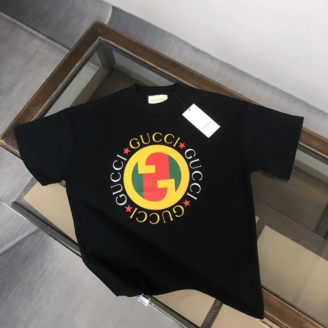 Gucci T-Shirts Logo-print crew-neck product detail image 49